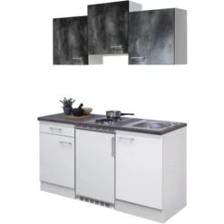 Flex-Well Classic Singleküche Lucca 150 Cm Weiß-Caledonia -Obi Kuche Geschaft 001000luccacaledonia frei1