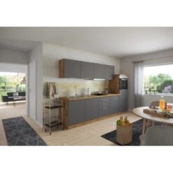 Held Möbel Küchenzeile 300 Cm Matt Grau-Wotaneiche -Obi Kuche Geschaft 0036 11016600 1017.6293 3b 1