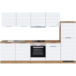 Held Möbel Küchenzeile 300 Cm Matt Weiß-Wotaneiche -Obi Kuche Geschaft 01 11016600 1007.6291 1a 2