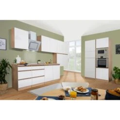 Respekta Premium Küchenzeile Grifflos 435 Cm Weiß Hochglanz-Eiche Sägerau 26 Respekta Premium Küchenzeile Grifflos 435 Cm Weiß Hochglanz-Eiche Sägerau -Obi Kuche Geschaft 020 Doppelblockgeschlossen 6