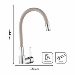 Baliv Küchenarmatur KI-1822 Chrom-Taupe -Obi Kuche Geschaft 048122122169 VM01 281021 L