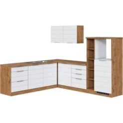 Held Möbel Winkelküche 240 Cm - 270 Cm Matt Weiß-Wotaneiche Ohne E-Geräte -Obi Kuche Geschaft 091 11016600 1028.6291 1 2