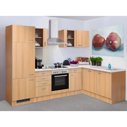 Flex-Well Classic Winkelküche Nano 280 Cm Buche Nachbildung 3 Flex-Well Classic Winkelküche Nano 280 Cm Buche Nachbildung