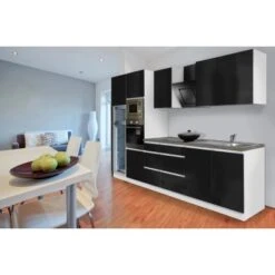 Respekta Premium Küchenzeile Grifflos 335 Cm Schwarz Hochglanz-Weiß 33 Respekta Premium Küchenzeile Grifflos 335 Cm Schwarz Hochglanz-Weiß -Obi Kuche Geschaft 10709 4384 glrp335hwsgke 2 1