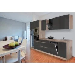 Respekta Premium Küchenzeile Grifflos 345 Cm Grau Hochglanz-Eiche Sägerau 35 Respekta Premium Küchenzeile Grifflos 345 Cm Grau Hochglanz-Eiche Sägerau -Obi Kuche Geschaft 1145 4384 glrp345hesggke 2 1