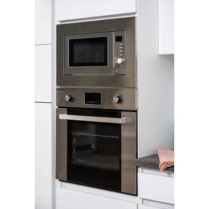 Respekta Premium Küchenzeile Grifflos 395 Cm Grau Hochglanz-Weiß 6 Respekta Premium Küchenzeile Grifflos 395 Cm Grau Hochglanz-Weiß – Bild 4