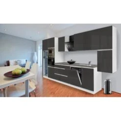 Respekta Premium Küchenzeile Grifflos 395 Cm Grau Hochglanz-Weiß 35 Respekta Premium Küchenzeile Grifflos 395 Cm Grau Hochglanz-Weiß -Obi Kuche Geschaft 12036 4384 glrp395hwggke 2 1