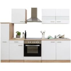 Respekta Küchenzeile KB240ESWC 240 Cm Weiß-Eiche Glänzend 36 Respekta Küchenzeile KB240ESWC 240 Cm Weiß-Eiche Glänzend -Obi Kuche Geschaft 1258565 KB240ESWC 06