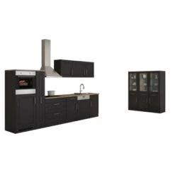 Held Möbel Küchenzeile Rom 330 Cm Landhaus Grau Matt Mit E-Geräten -Obi Kuche Geschaft 1265 11016600 632.1.6198 1