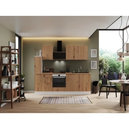 Respekta Selection Küchenzeile Elisabeth RS250WAH 250 Cm Artisan Eiche Nb.-Weiß 6 Respekta Selection Küchenzeile Elisabeth RS250WAH 250 Cm Artisan Eiche Nb.-Weiß – Bild 4