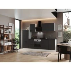 Respekta Selection Küchenzeile Elisabeth RS280WGH 280 Cm Grau-Weiß