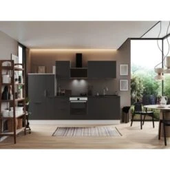 Respekta Selection Küchenzeile Elisabeth RS310WGH 310 Cm Grau-Weiß -Obi Kuche Geschaft 145370 4384 4