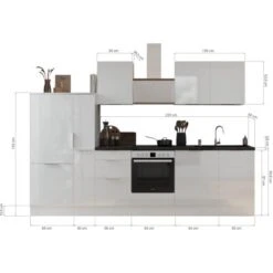 Respekta Selection Küchenzeile Elisabeth RS310WAH 310 Cm Artisan Eiche Nb.-Weiß -Obi Kuche Geschaft 145371 4384 3