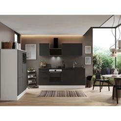 Respekta Selection Küchenzeile Elisabeth RS340WGH 340 Cm Grau-Weiß -Obi Kuche Geschaft 145384 4384 4