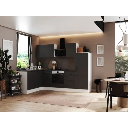 Respekta Selection Winkelküche Elisabeth RSL280WGH 280 Cm Grau-Weiß 3 Respekta Selection Winkelküche Elisabeth RSL280WGH 280 Cm Grau-Weiß