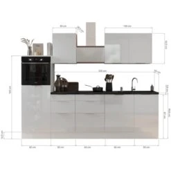 Respekta Selection Küchenzeile Elisabeth RS280HGWH 280 Cm Weiß-Grau 15 Respekta Selection Küchenzeile Elisabeth RS280HGWH 280 Cm Weiß-Grau -Obi Kuche Geschaft 145530 4384 3