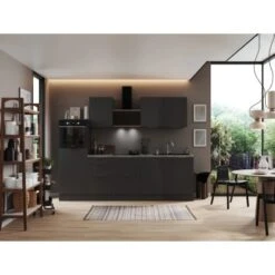 Respekta Selection Küchenzeile Elisabeth RS280HGGH 280 Cm Grau -Obi Kuche Geschaft 145559 4384 4