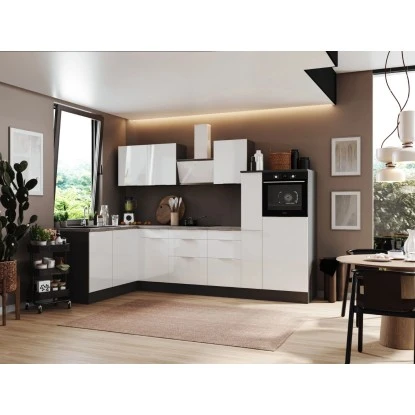 Respekta Selection Winkelküche Elisabeth RSL310HGWH 310 Cm Weiß-Grau 3 Respekta Selection Winkelküche Elisabeth RSL310HGWH 310 Cm Weiß-Grau