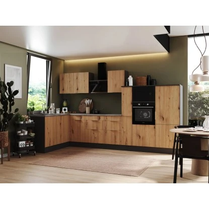 Respekta Selection Winkelküche Elisabeth RSL370HGAH 370 Cm Artisan Eiche Nb-Grau 3 Respekta Selection Winkelküche Elisabeth RSL370HGAH 370 Cm Artisan Eiche Nb-Grau