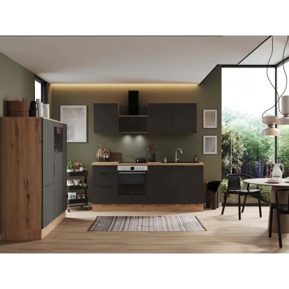 Respekta Selection Küchenzeile Elisabeth RS370AGH 370 Cm Grau-Artisan Eiche Nb. 6 Respekta Selection Küchenzeile Elisabeth RS370AGH 370 Cm Grau-Artisan Eiche Nb. – Bild 4