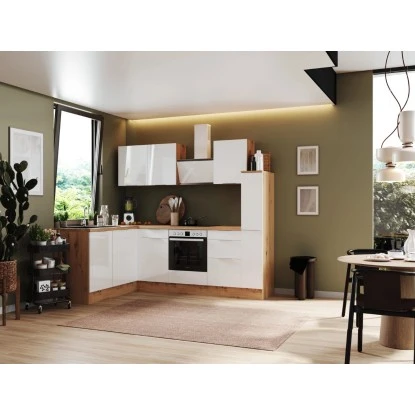 Respekta Selection Winkelküche Elisabeth RSL250AWH 250 Cm Weiß-Artisan Eiche Nb. 3 Respekta Selection Winkelküche Elisabeth RSL250AWH 250 Cm Weiß-Artisan Eiche Nb.