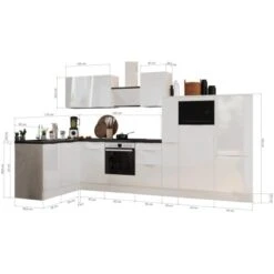 Respekta Selection Winkelküche Elisabeth RSL370AGH 370 Cm Grau-Artisan Eiche Nb. 13 Respekta Selection Winkelküche Elisabeth RSL370AGH 370 Cm Grau-Artisan Eiche Nb. -Obi Kuche Geschaft 146009 4384 3