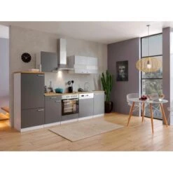 Respekta Economy Küchenzeile KB280WGC 280 Cm Grau-Weiß 13 Respekta Economy Küchenzeile KB280WGC 280 Cm Grau-Weiß -Obi Kuche Geschaft 1498 4384 neu KB280WGCG 02