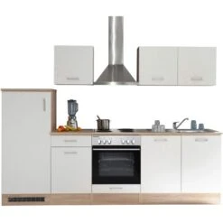 Respekta Küchenzeile KB280ENWP 280 Cm Weiß-Eiche Natura Nachbildung 35 Respekta Küchenzeile KB280ENWP 280 Cm Weiß-Eiche Natura Nachbildung -Obi Kuche Geschaft 1509793 4384 KB280ENWP 3