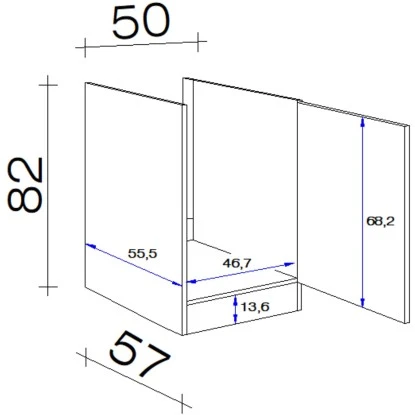 Flex-Well Exclusiv Spülenunterschrank Joelina 50 Cm Ohne Arbeitsplatte Weiß 4 Flex-Well Exclusiv Spülenunterschrank Joelina 50 Cm Ohne Arbeitsplatte Weiß – Bild 2