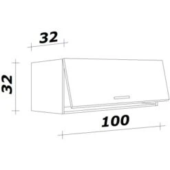 Flex-Well Klappen-Oberschrank Lucca 100 Cm Weiß -Obi Kuche Geschaft 164392 4051 5 2