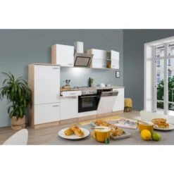 Respekta Economy Küchenzeile KB280ESWS 280 Cm Weiß-Eiche Sägerau 24 Respekta Economy Küchenzeile KB280ESWS 280 Cm Weiß-Eiche Sägerau -Obi Kuche Geschaft 1712033 KB280ESWS 01