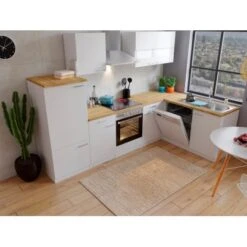 Respekta Winkelküche KBL280WWCG 280 X 172 Cm Weiß-Butcher Nussbaum 21 Respekta Winkelküche KBL280WWCG 280 X 172 Cm Weiß-Butcher Nussbaum -Obi Kuche Geschaft 184 4384 neu KBL280WWCG 03