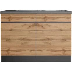 Held Möbel Spülenunterschrank Turin 120 Cm Mit 2 Türen Wotaneiche/Graphit 18 Held Möbel Spülenunterschrank Turin 120 Cm Mit 2 Türen Wotaneiche/Graphit -Obi Kuche Geschaft 189417 11016600 S 01