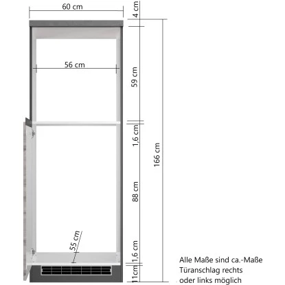 Held Möbel Kühlschrank/Ofenumbauschrank Turin 60 Cm Wotaneiche/Graphit 7 Held Möbel Kühlschrank/Ofenumbauschrank Turin 60 Cm Wotaneiche/Graphit – Bild 5