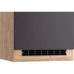 Held Möbel Umbauschrank Für Kühl/Gefrierkombi Turin 60 Cm Graphit/Wotaneiche -Obi Kuche Geschaft 189543 11016600 CU 06