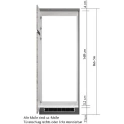 Held Möbel Umbauschrank Für Kühl/Gefrierkombi Turin 60 Cm Graphit/Wotaneiche -Obi Kuche Geschaft 189543 11016600 VM 08