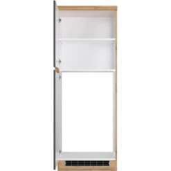 Held Möbel Kühlschrankumbauschrank Turin 60 Cm Graphit/Wotaneiche -Obi Kuche Geschaft 189568 11016600 S 03
