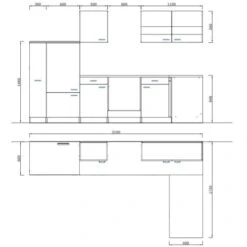 Respekta Winkelküche KBL310WSCG 310 X 172 Cm Schwarz-Weiß-Butcher Nussbaum 15 Respekta Winkelküche KBL310WSCG 310 X 172 Cm Schwarz-Weiß-Butcher Nussbaum -Obi Kuche Geschaft 197 4384 neu KBL310WSCG 04