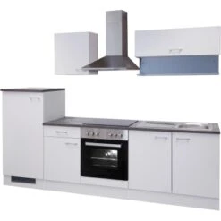 Flex-Well Küchenzeile Lucca 270 Cm Weiß Mit Turmhaube Inkl. Wandregal -Obi Kuche Geschaft 1 g270 2221 016 lucca frei