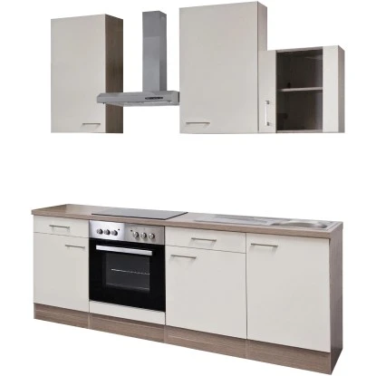 Flex-Well Exclusiv Küchenzeile Eico 220 Cm Magnolienweiß-Tennessee Eiche 5 Flex-Well Exclusiv Küchenzeile Eico 220 Cm Magnolienweiß-Tennessee Eiche – Bild 3