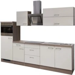 Flex-Well Exclusiv Küchenzeile Eico 270 Cm Magnolienweiß-Tennessee Eiche NB -Obi Kuche Geschaft 1 g 270 2224 015 eico frei