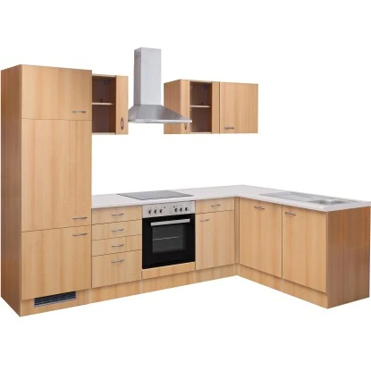 Flex-Well Classic Winkelküche Nano 280 Cm Buche Nachbildung 5 Flex-Well Classic Winkelküche Nano 280 Cm Buche Nachbildung – Bild 3