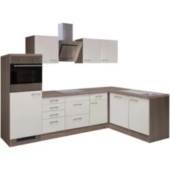 Flex-Well Exclusiv Winkelküche Eico 280x170 Cm Magnolienweiß-Tennessee Eiche NB -Obi Kuche Geschaft 1 g 999 2813 015 eico frei