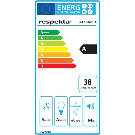Respekta Dunstabzugshaube CH15-60SA 60 Cm Glas Schwarz EEK: A 4 Respekta Dunstabzugshaube CH15-60SA 60 Cm Glas Schwarz EEK: A – Bild 2