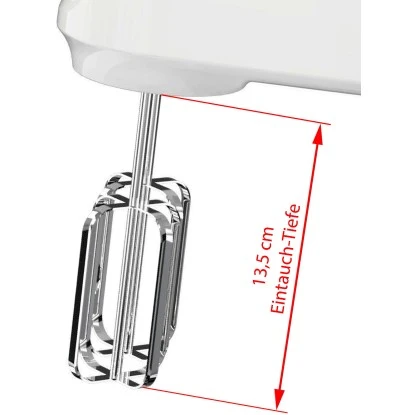 Silva Homeline Handmixer HM 6302 Weiß 250 W 5 Silva Homeline Handmixer HM 6302 Weiß 250 W – Bild 3