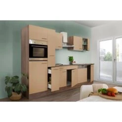 Respekta Economy Küchenzeile LBKB330EYCMIGKE 310 Cm Cappuccino-Eiche York Nachb. -Obi Kuche Geschaft 2494326 4834 KB310EYC 02