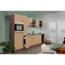 Respekta Economy Küchenzeile KB300EYC 300 Cm Cappuccino-Eiche York Nachb. -Obi Kuche Geschaft 2494334 4834 KB300EYC 02