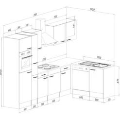 Respekta Winkelküche KBL310EYCS 310 Cm Cappuccino Seidenglanz-Eiche York Nachb. -Obi Kuche Geschaft 2494425 4834 KBL310EYCS 03