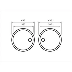 Eurodomo Einbauspüle Komplettset Rondel Ø 43 Cm Edelstahl Glatt -Obi Kuche Geschaft 2496 rondelset 60 skizze 5
