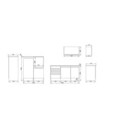 Respekta Premium Küchenzeile BERP290HWWC 290 Cm Weiß Hochglanz -Obi Kuche Geschaft 2696052 4384 3